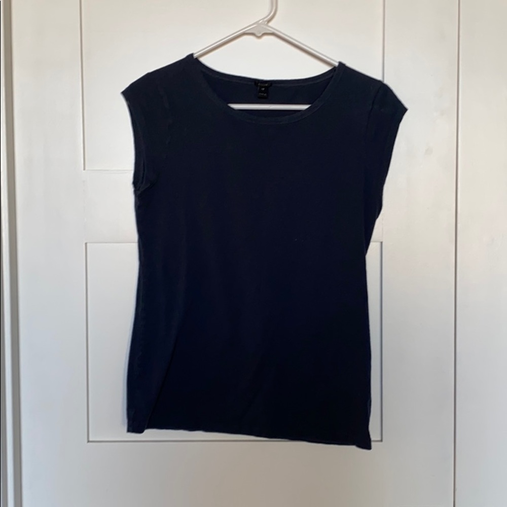 JCrew cap Sleeve Cotton Tee